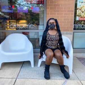 Cheetah print cropped top